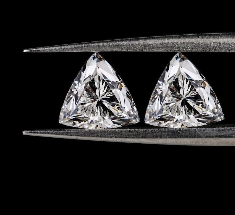 Trillion Cut Lab Diamond CVD Lab Grown Diamond VS+ Clarity Diamond For Jewellery