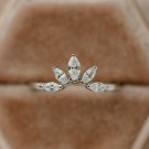 1 Ct Marquise Cut Simulated Ring Sterling Silver Anniversary Gift Ring For women