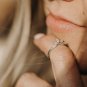 1 Ct Marquise Cut Simulated Ring Sterling Silver Anniversary Gift Ring For women