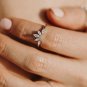 1 Ct Marquise Cut Simulated Ring Sterling Silver Anniversary Gift Ring For women