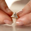 1.00Ct Trillion Cut Simulated Diamond Ring Beautiful Birthday Gift Ring For Her