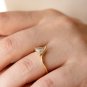 1.00Ct Trillion Cut Simulated Diamond Ring Beautiful Birthday Gift Ring For Her