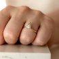 1.00Ct Trillion Cut Simulated Diamond Ring Beautiful Birthday Gift Ring For Her