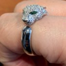Diamond Panther Ring Jaguar Simulated Diamond Leopard Shape Ring For Men