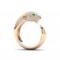 Diamond Panther Ring Jaguar Simulated Diamond Leopard Shape Ring For Men