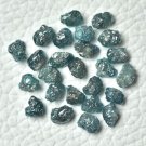 Natural Blue Rough Diamonds Loose Uncut Raw Diamond For Use Making Jewellery
