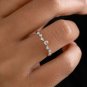 0.25Ct Round Cut Simulated Diamond Ring 14K Gold Plated Birthday Gift For Women