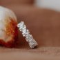 2.9CT Baguette & Round Cut Simulated Diamond Unique Engagement Band Ring For Her