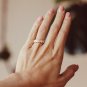2.9CT Baguette & Round Cut Simulated Diamond Unique Engagement Band Ring For Her
