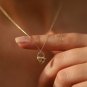 Mini Heart Lock Love Pendant Necklace 925 Silver Anniversary Gift For Necklace