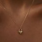 Mini Heart Lock Love Pendant Necklace 925 Silver Anniversary Gift For Necklace