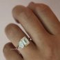 Pear & Emerald Cut Simulated Diamond Ring Toi Et Moi Anniversary Gift For Women