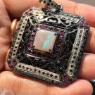 Opal Vintage Style Pendant - 925 Sterling Silver | Delicate & Stunning Design
