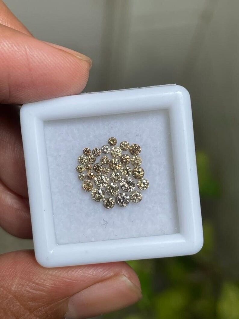 1.03Ct Natural Round Cut Diamond Fancy Colour Loose Diamond For Use Jewellery