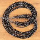 Natural Black Diamond Faceted Rondell Beads Strand Polished Diamond Nuggets