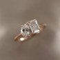 Toi Et Moi Ring Two Stone Simulated Diamond Ring Anniversary Ring Gift For Women