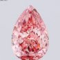 2.72Ct Pear Cut Lab Grown Diamond Fancy Pink VS2 Clarity Diamond For Jewelry