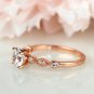 0.75 CT Round Simulated Diamond 925 Silver Minimalist Engagement Ring For Her