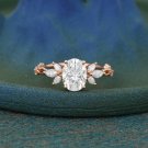 2.60Ct Oval Cut Moissanite Ring 925 Silver Engagement Ring Gift For Women