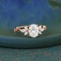 2.60Ct Oval Cut Moissanite Ring 925 Silver Engagement Ring Gift For Women