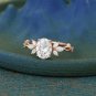 2.60Ct Oval Cut Moissanite Ring 925 Silver Engagement Ring Gift For Women