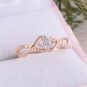 Elegant Round Cut Simulated Diamond Ring Unique & Dainty Engagement Ring For Her