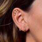 Mix Cut Simulated Diamond Climber Cartilage Stud Earring Birthday Gift For Her