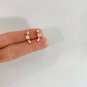 Mix Cut Simulated Diamond Climber Cartilage Stud Earring Birthday Gift For Her