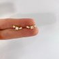 Mix Cut Simulated Diamond Climber Cartilage Stud Earring Birthday Gift For Her