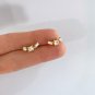 Mix Cut Simulated Diamond Climber Cartilage Stud Earring Birthday Gift For Her