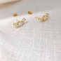 Mix Cut Simulated Diamond Climber Cartilage Stud Earring Birthday Gift For Her