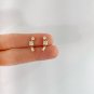 Mix Cut Simulated Diamond Climber Cartilage Stud Earring Birthday Gift For Her