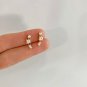 Mix Cut Simulated Diamond Climber Cartilage Stud Earring Birthday Gift For Her