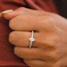 0.66Ct Marquise Cut Moissanite Diamond Ring Unique Daily Use Ring Gift For Women