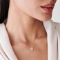 Baguette &Round Cut Simulated Diamond Pendant Promise Gift Necklace For Mom