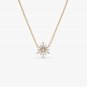 Baguette &Round Cut Simulated Diamond Pendant Promise Gift Necklace For Mom