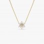 Baguette &Round Cut Simulated Diamond Pendant Promise Gift Necklace For Mom