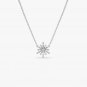 Baguette &Round Cut Simulated Diamond Pendant Promise Gift Necklace For Mom