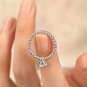 Round Cut Simulated Diamond Ring 925 Silver Annniversary Band Ring Gift For Her