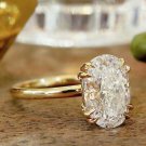 Oval Cut Simulated Diamond Ring 925 Sterling Silver Wedding Ring Gift For Women