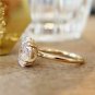 Oval Cut Simulated Diamond Ring 925 Sterling Silver Wedding Ring Gift For Women