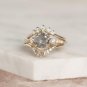 0.40ct Baguette & Round Cut Simulated Ring Anniversary Band Ring Gift For Women