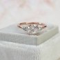 1.20Ct Cushion Cut Simulated Diamond Ring Three Stone Engagement Ring For Women