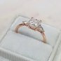 1.20Ct Cushion Cut Simulated Diamond Ring Three Stone Engagement Ring For Women