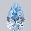 Fancy Intense Blue Pear Cut Diamond VS1 Clarity Lab-Loose Diamond For Jewelry