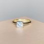 Square Cut Simulated Diamond Ring 925 Sterling Silver Proposal Ring Gift For Her