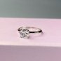 Square Cut Simulated Diamond Ring 925 Sterling Silver Proposal Ring Gift For Her