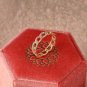 Round Cut Simulated Full Eternity Ring Classic Chain Wedding Gift Ring For Women