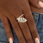 Marquise Cut Simulated Diamond Ring 925 Silver Engagement Ring Gift For Women