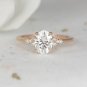 Oval Cut Simulated Diamond Ring 14k Gold Plated Traditional Gift Ring For Women